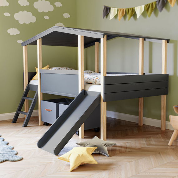 Hausbett Cory Anthrazit / Kiefer (Limited Edition)