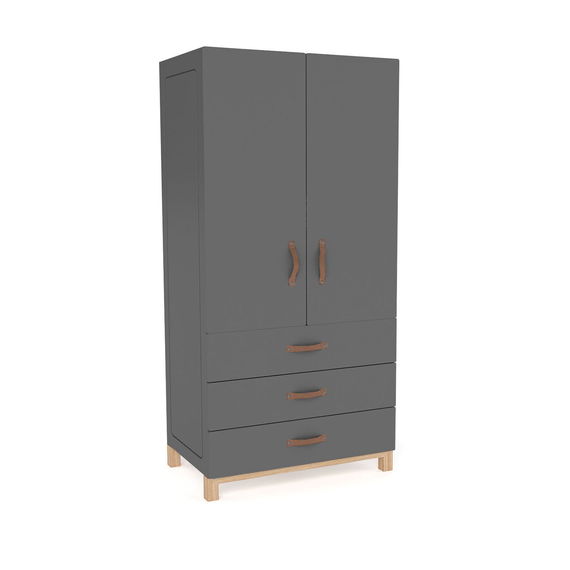 Kleiderschrank Cory, Anthrazit