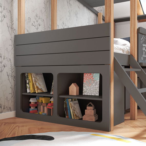 Unterstellregal für Hausbett Cory, Anthrazit