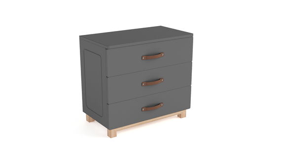 Kinderzimmer Set 7-teilig Cory 90x200cm, Anthrazit