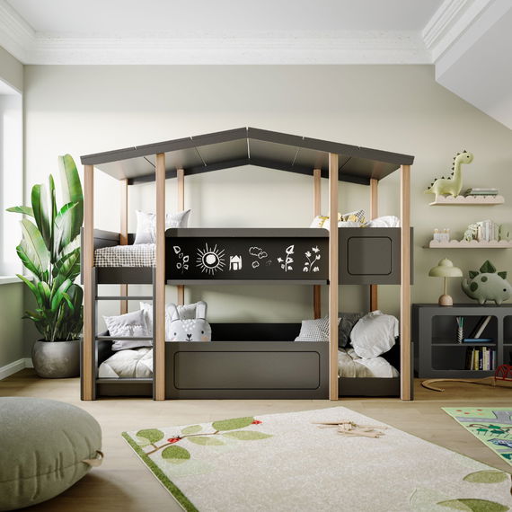 Etagenbett Cory, Anthrazit