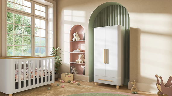 Kleiderschrank Milan 2-türig