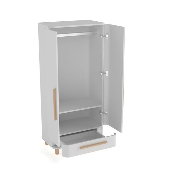 Kleiderschrank Milan 2-türig