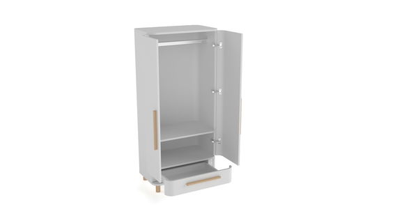 Kleiderschrank Milan 2-türig