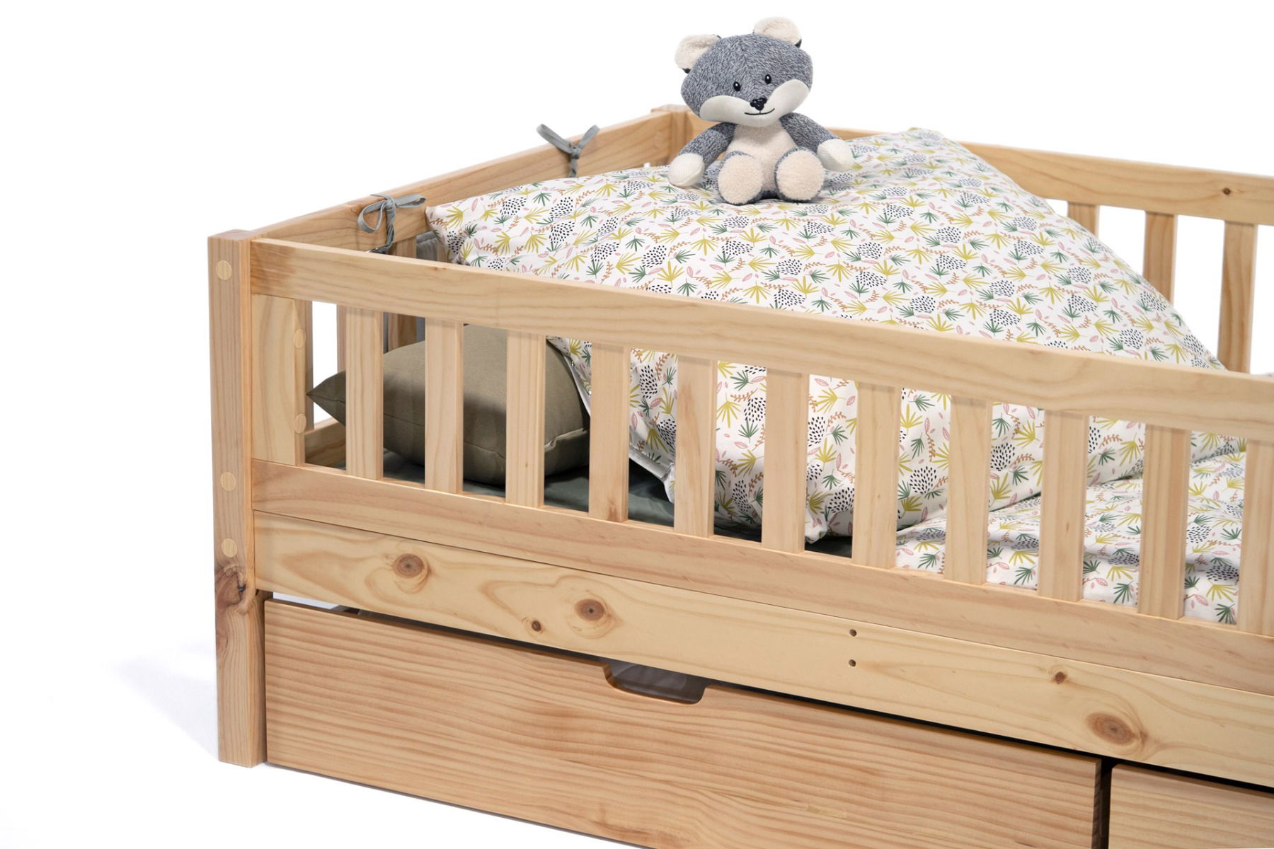 Einzelbett Lilly mit Flachsprossen (90 x 200cm)