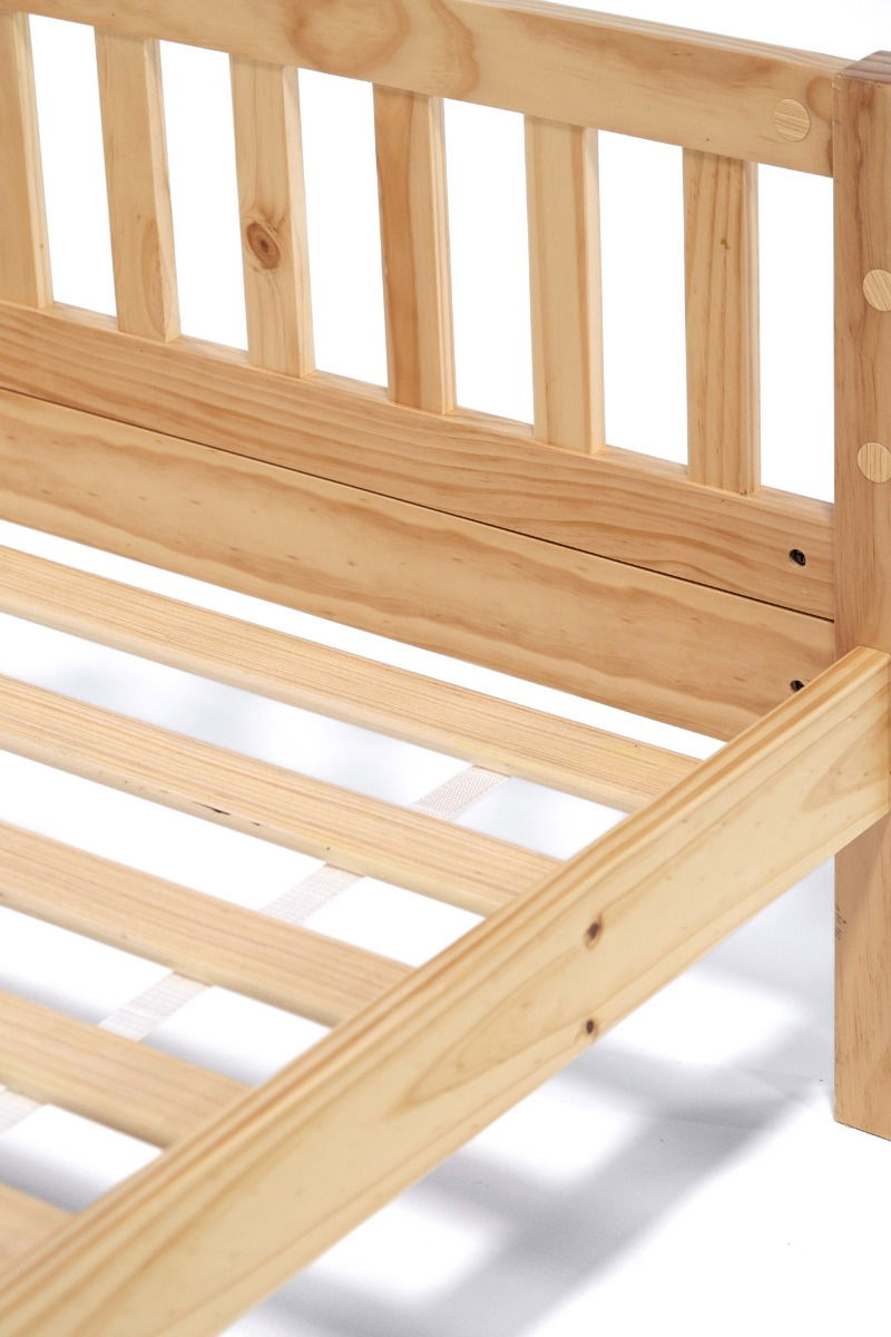 Einzelbett Lilly mit Flachsprossen (90 x 200cm)