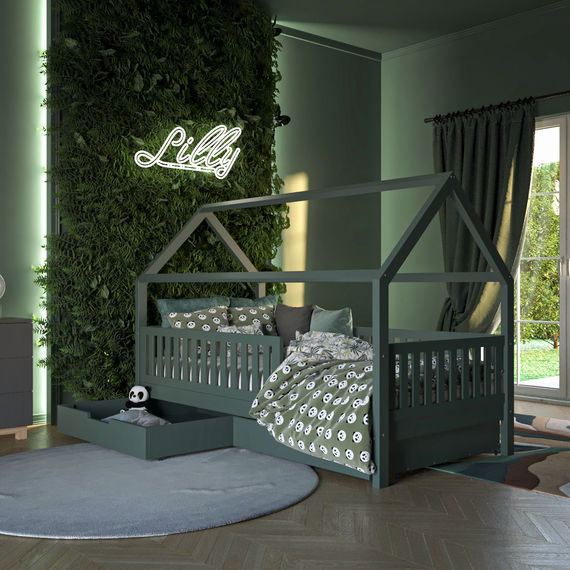 Hausbett Lilly mit Bettkästen