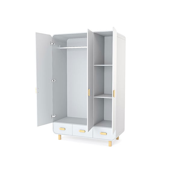Kleiderschrank Katja, 3-türig
