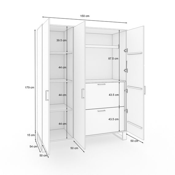 Kleiderschrank Nico