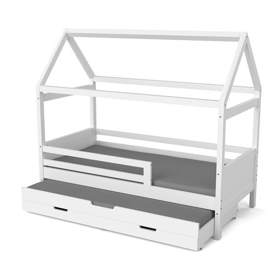 Hausbett Maya mit Gästebett und Bettkästen