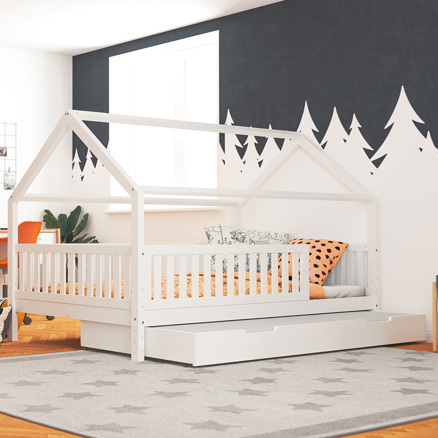 Wunderschne Hausbett Mit Gstebett Fotosnull