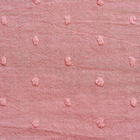 Betthimmel- Plumetis Rose thé / Altrosa kurz geschnitten für Hausbett Maya/Lilly/Sara ( 90x 200cm )