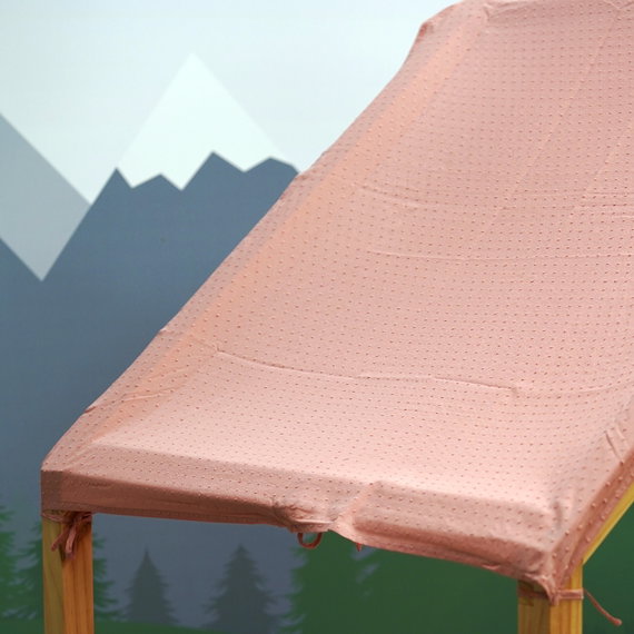 Betthimmel Rosa thé / Altrosa kurz geschnitten für Hausbett Milo (120 x 200cm)