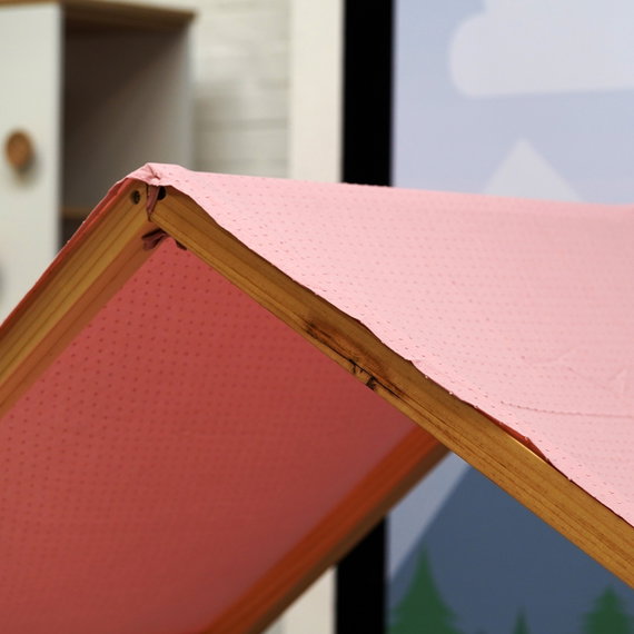 Betthimmel Rosa thé / Altrosa kurz geschnitten für Hausbett Milo (120 x 200cm)