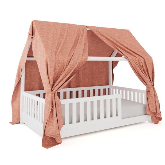 Stoffdach Rosa Hausbett Lilly / Sara 90x200