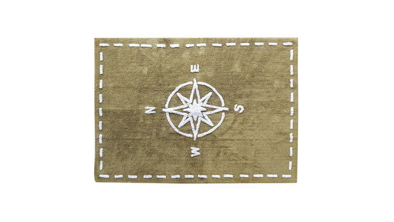 Teppich Kompass 120x160cm-khaki