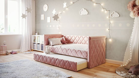 Sofabett Vilena Flamingo, 90 x 200 cm