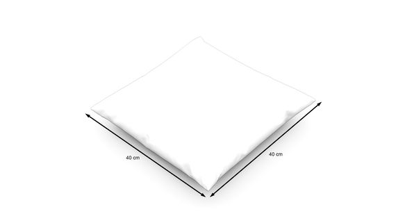 Samtkissen 40x40 cm, grau