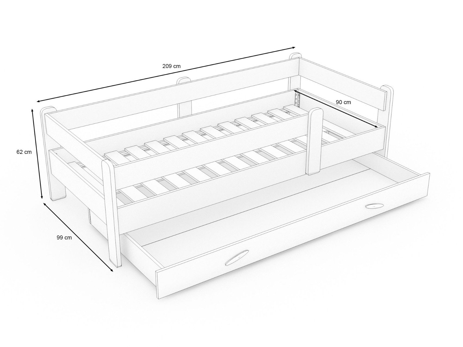 My House - bodennahes Bett