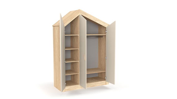 My House Kleiderschrank - 3-türig