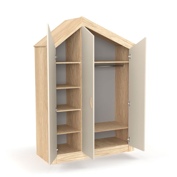 My House Kleiderschrank - 3-türig