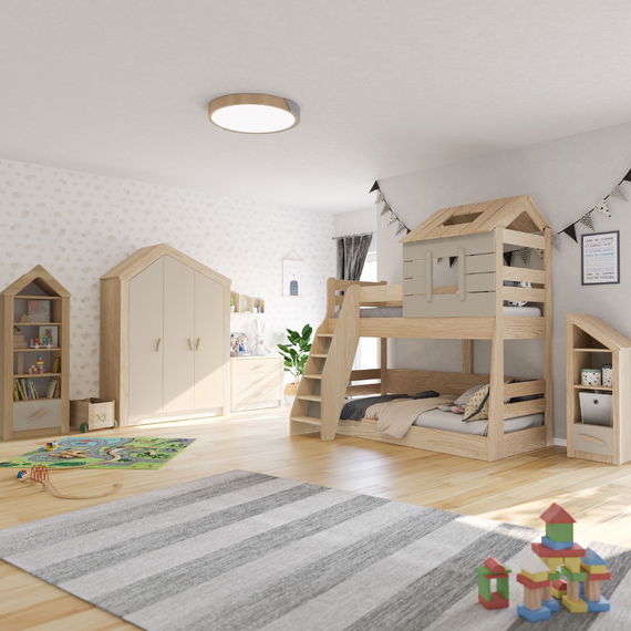 Kinderzimmer My House Etagenbett 5tlg.