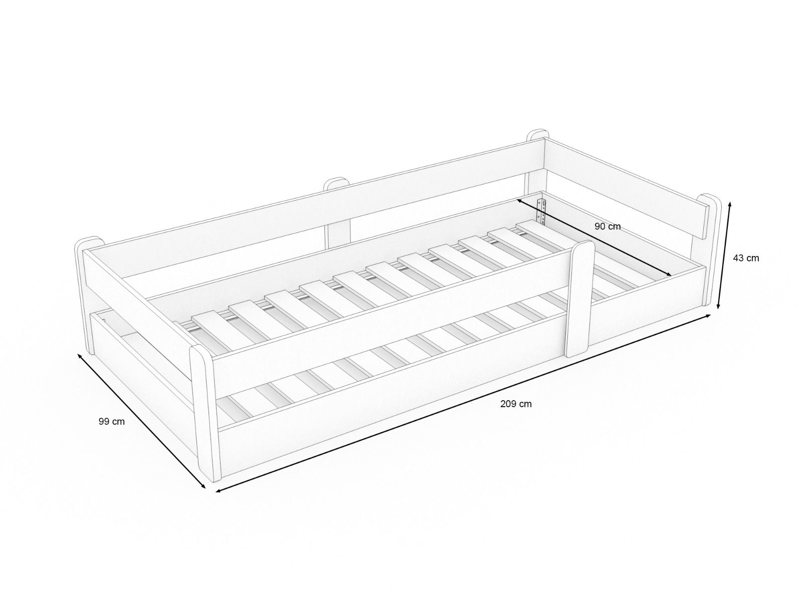 My House - bodennahes Bett