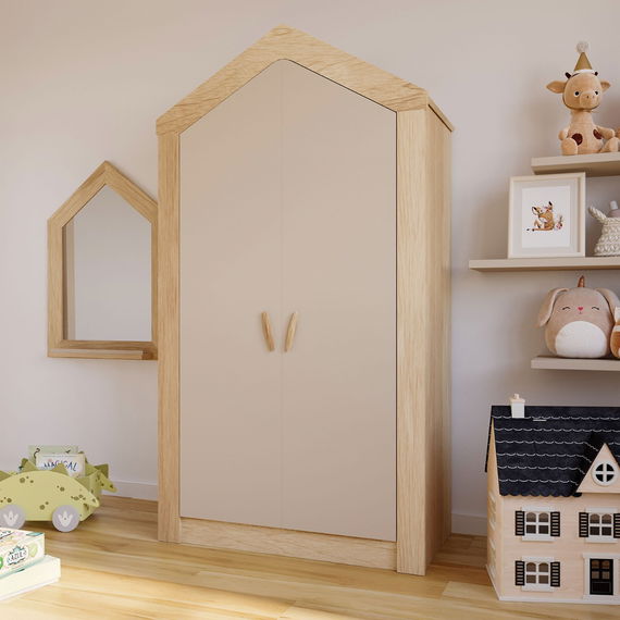 Kinderzimmer My House 5tlg. mit Hausbett und 2-Türer