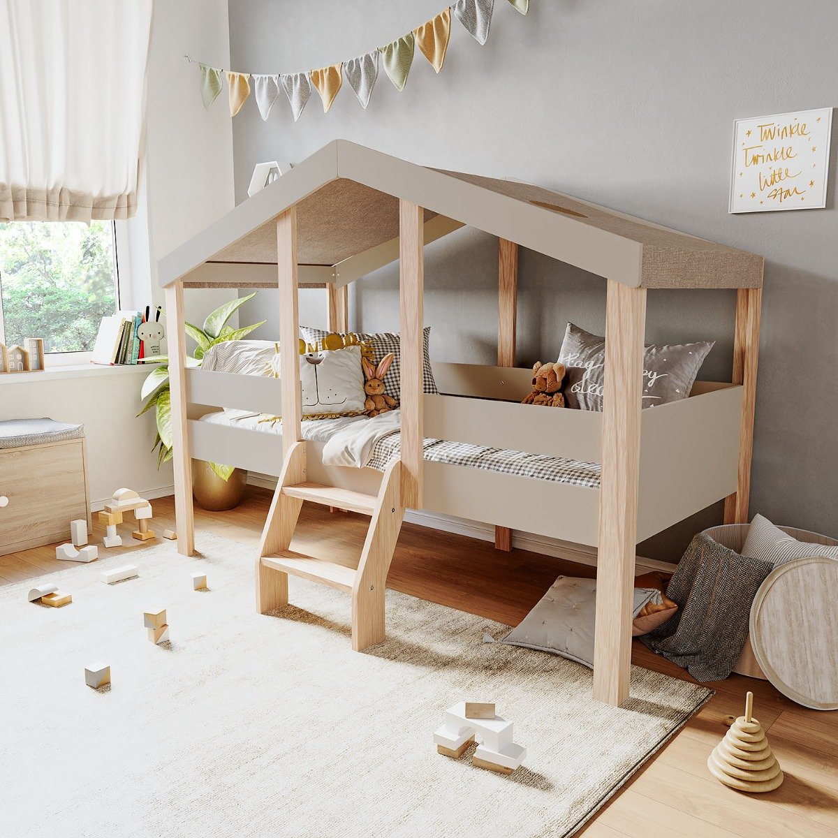 My House mittelhohes Hausbett