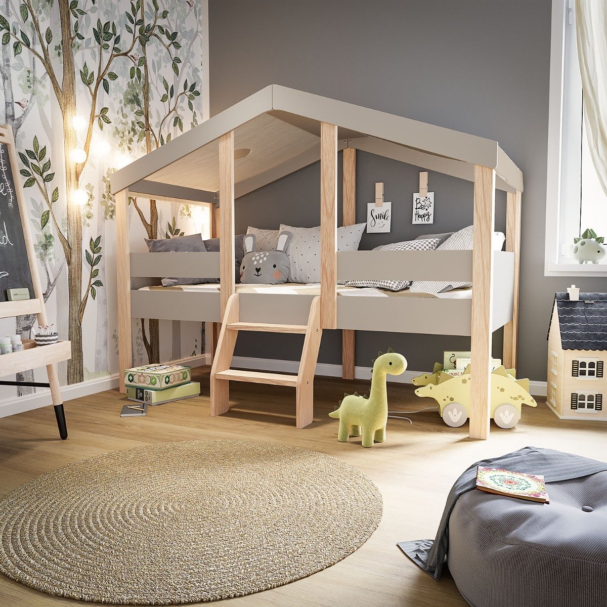 My House mittelhohes Hausbett