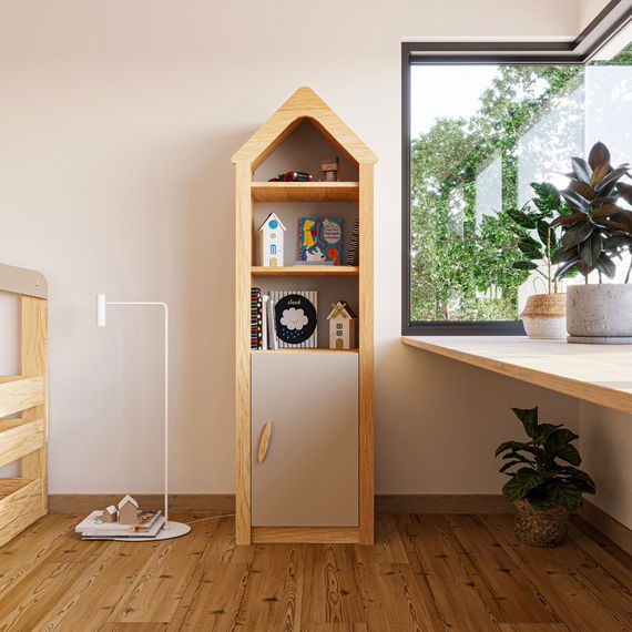 My House Kinderzimmer mittelhohes Hausbett 4tlg.