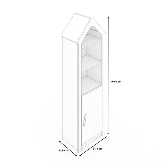 My House Kinderzimmer mittelhohes Hausbett 4tlg.