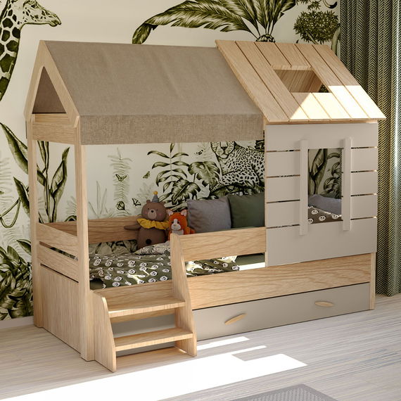 Kinderzimmer My House 5tlg. mit Hausbett und 2-Türer