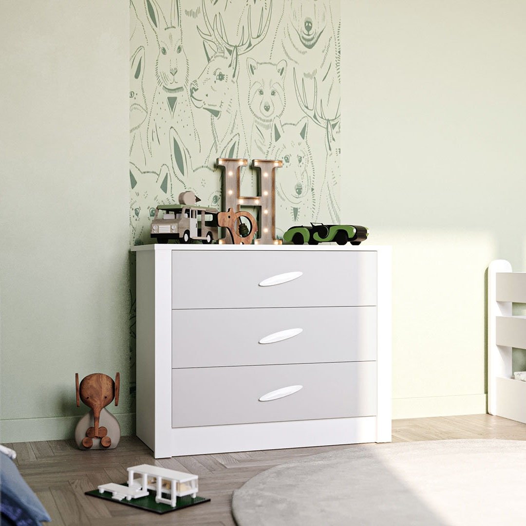 My House Kommode Weiß/Grau