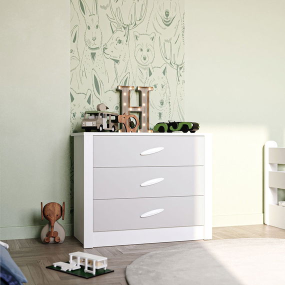 My House Kommode Weiß/Grau