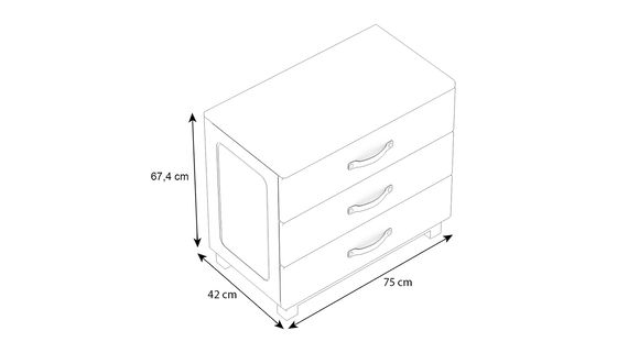 Kinderzimmer Set 7-teilig Cory 90x200cm, Anthrazit