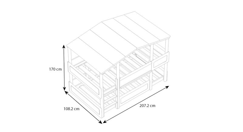 Kinderzimmer Set 4-teilig Cory mit Etagenbett