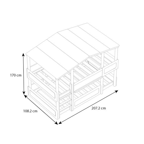 Kinderzimmer Set 4-teilig Cory mit Etagenbett