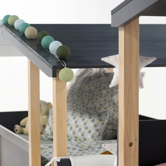 Hausbett Cory Anthrazit / Kiefer (Limited Edition)