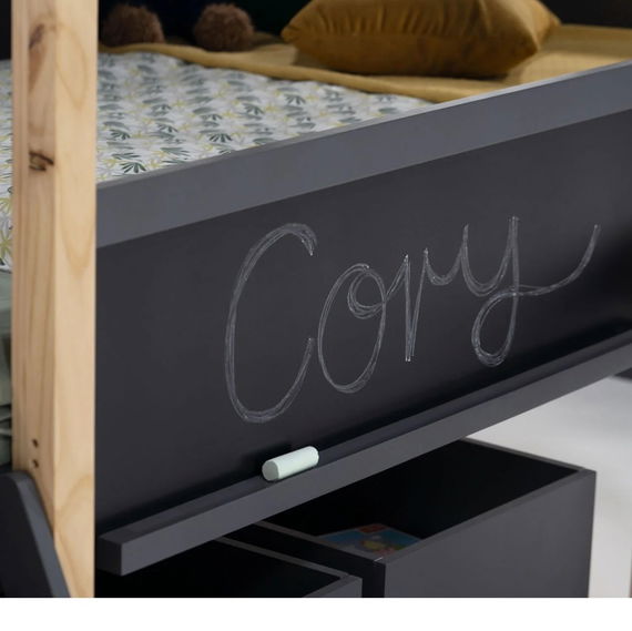 Hausbett Cory Anthrazit / Kiefer (Limited Edition)