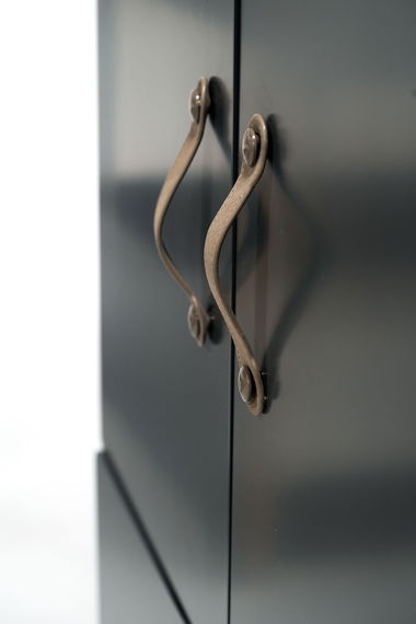 Kinderzimmer Set mit Schreibtisch 8-teilig Cory 90x200cm, Anthrazit