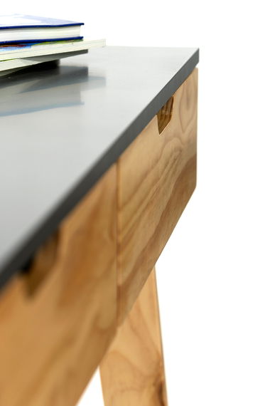 Kinderzimmer Set mit Schreibtisch 8-teilig Cory 90x200cm, Anthrazit