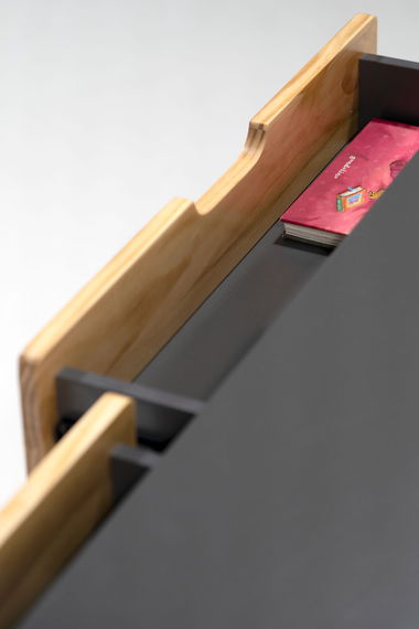 Kinderzimmer Set mit Schreibtisch 8-teilig Cory 90x200cm, Anthrazit