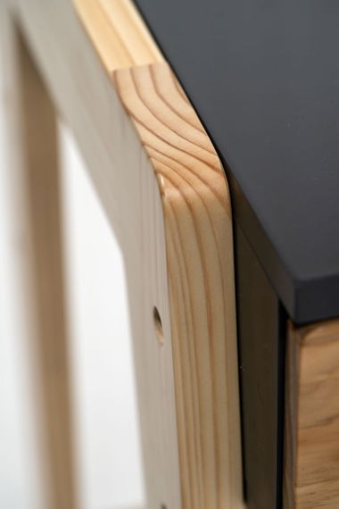 Kinderzimmer Set mit Schreibtisch 8-teilig Cory 90x200cm, Anthrazit