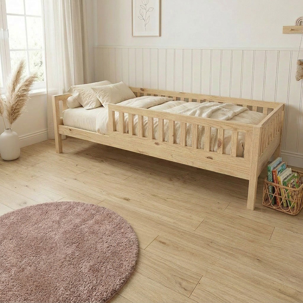 Einzelbett Lilly mit Flachsprossen (90 x 200cm)