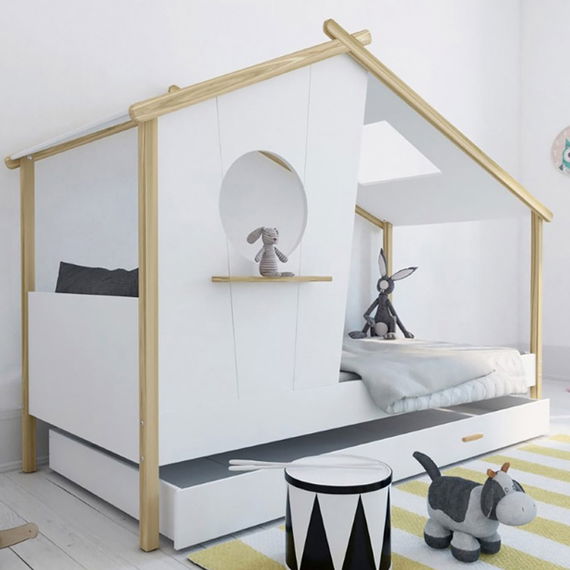 Bettschublade für Hausbett Sam