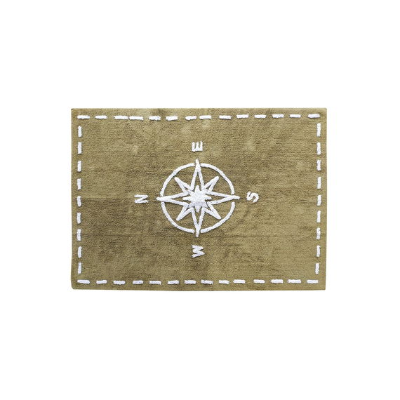 Teppich Kompass 120x160cm-khaki