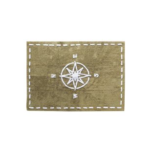Teppich Kompass 120x160cm-khaki