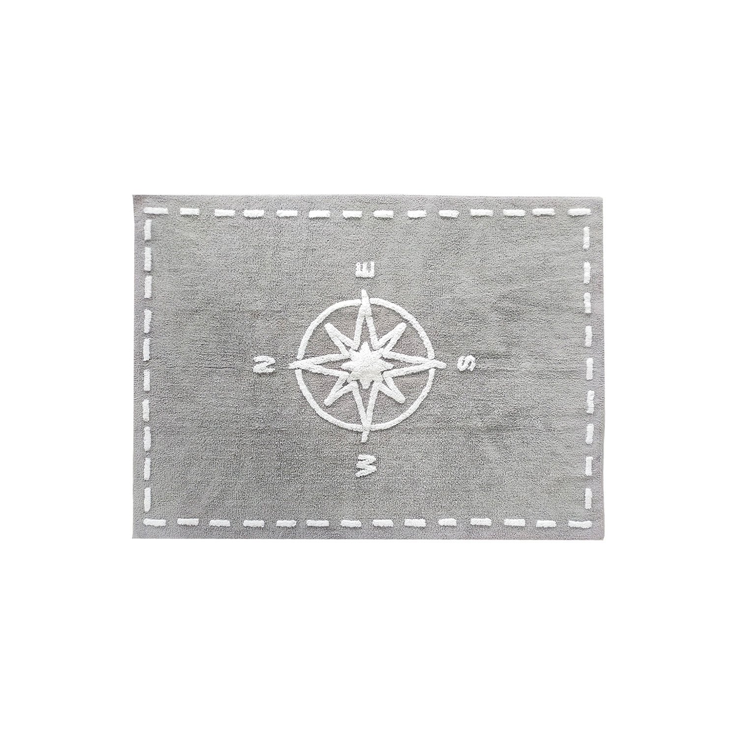 Teppich Kompass 120x160cm-grau