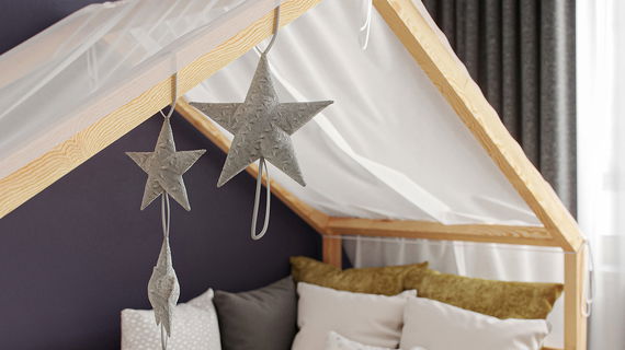 Deko-Kissen Big Star Grey Knit